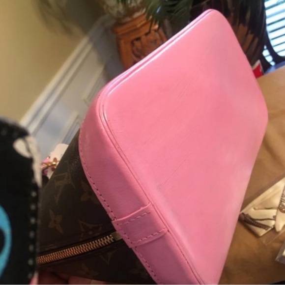 Louis Vuitton vintage Alma Satchel Pink - Picture 4 of 8